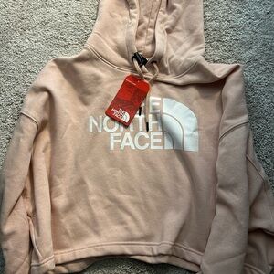 NWT light pink North Face cropped hoodie